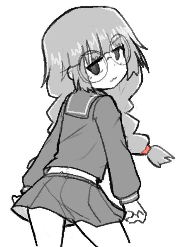 Pose may be a bit suggestive I think! SHE LOST HER HAT, Part of her birthday drawings