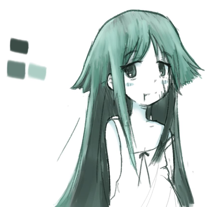 I was just talking with two of my friends and I ended up drawing saya.