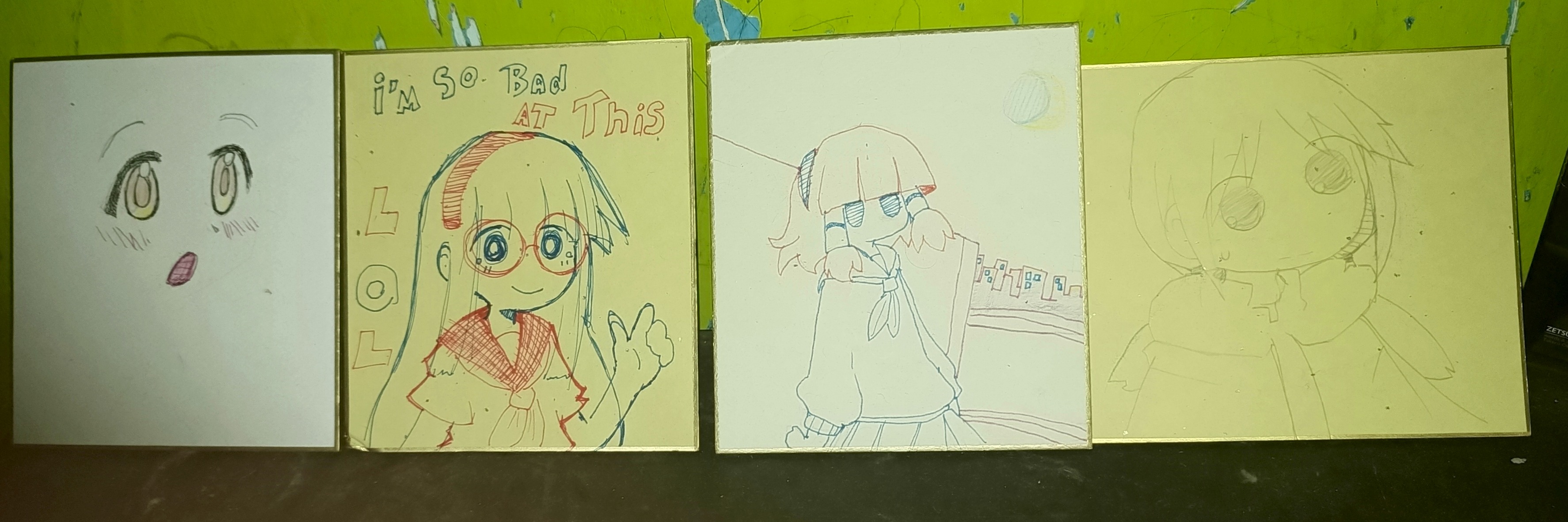 I forgot the name of these boards I used to draw on them a lot but i ran out of these boards so ehhh