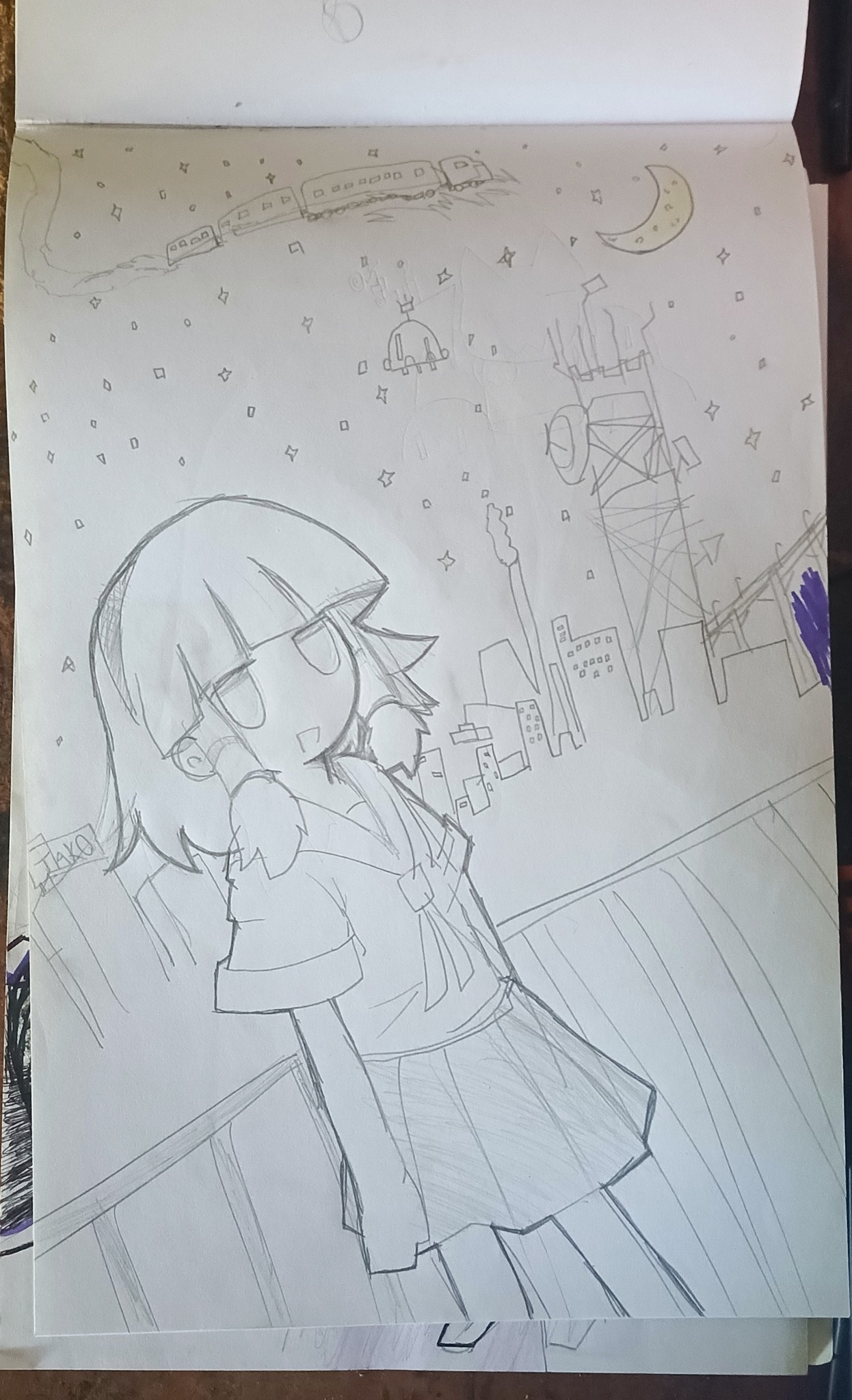 Old Sketch from my Sketchbook I used this one as inspiration for my latest video ´Lastwaltz´ on my channel Wumoca