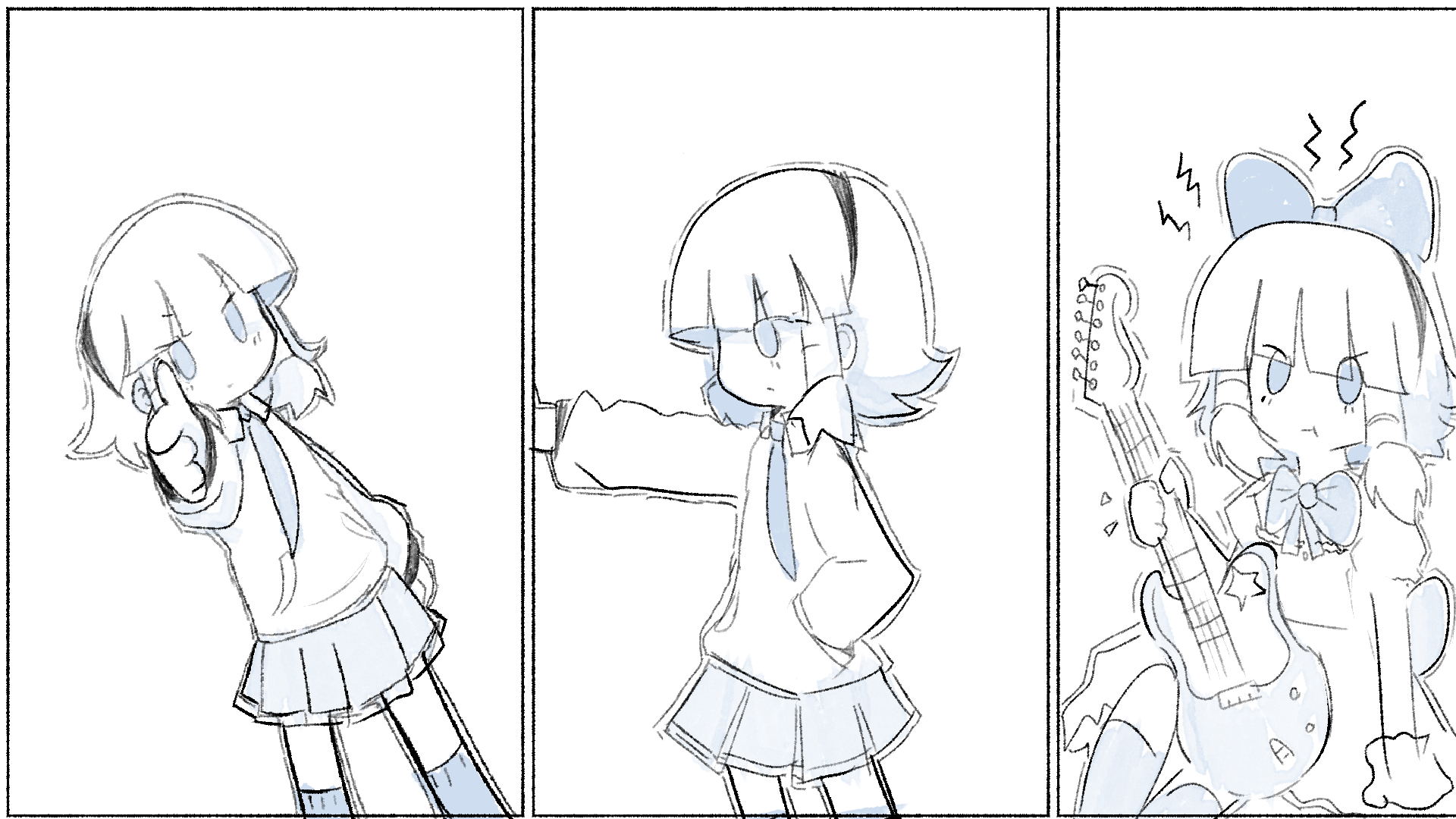 Is she doing the deltarune pose??.