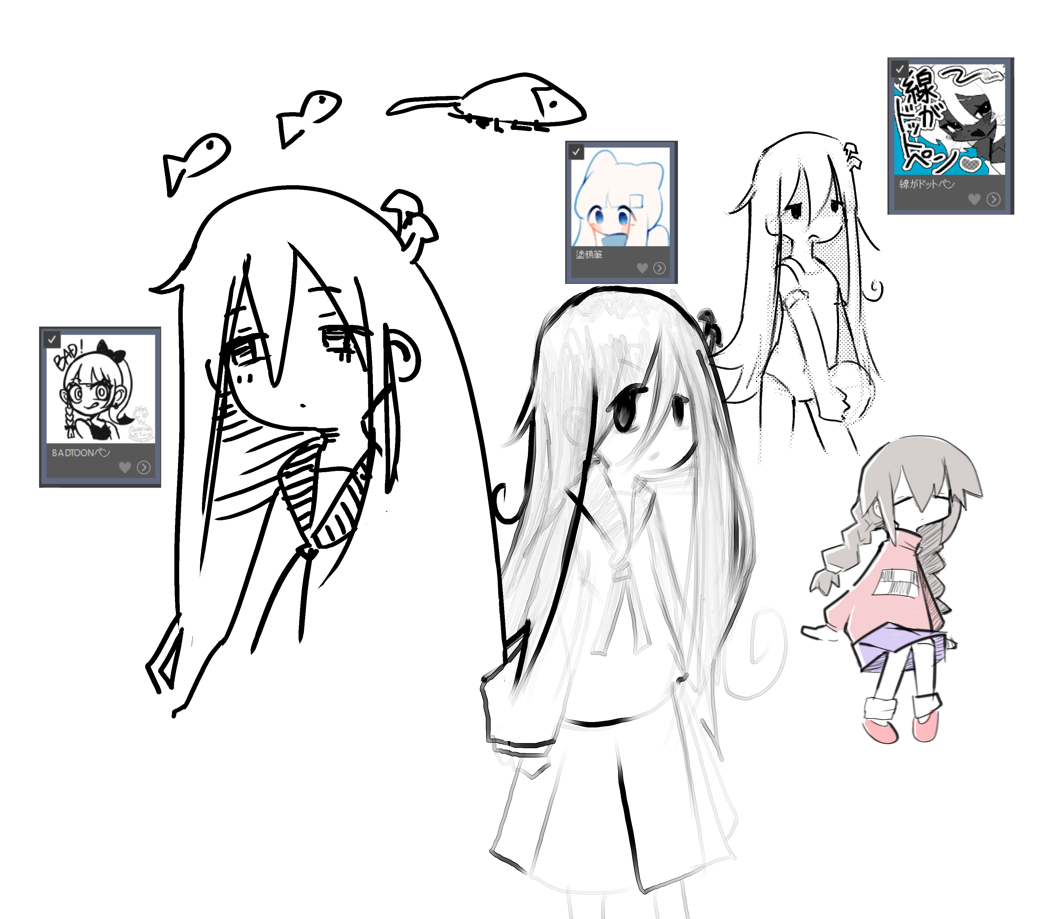 I was trying out some brushes I found.