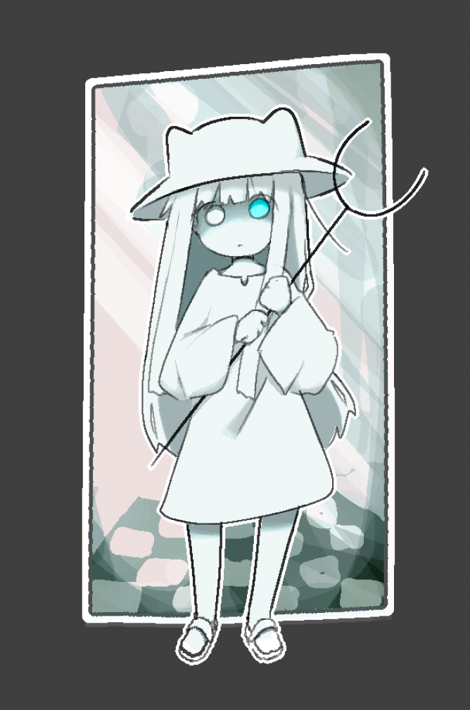 The Background is a reference to the judgement hall from undertale