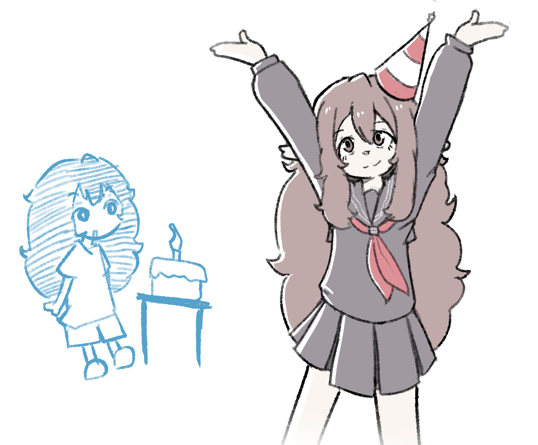 A birthday drawing I did for a very special friend.!