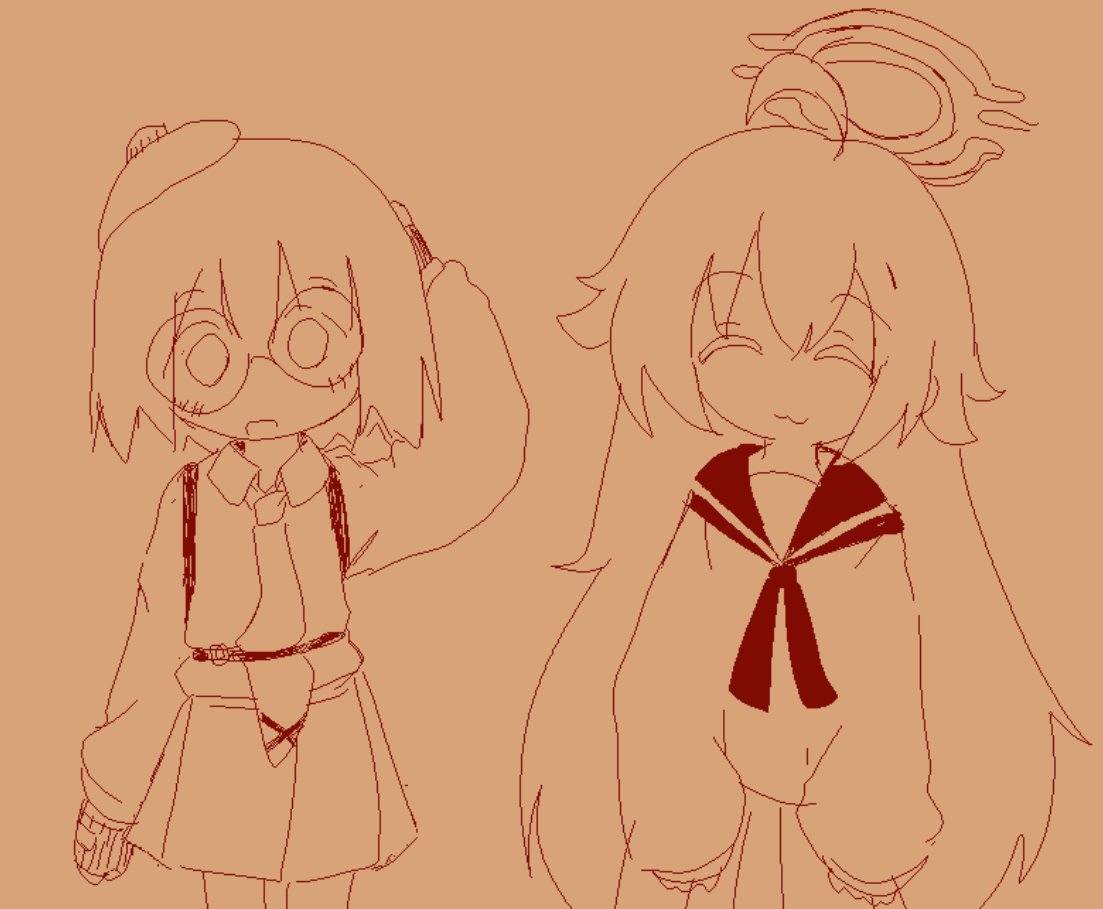 They share the same voice actor, Both Hoshino and Majime