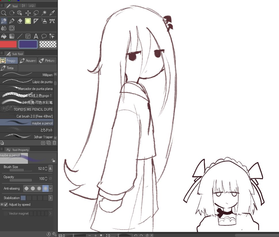 Shimeji and Hako doodles
